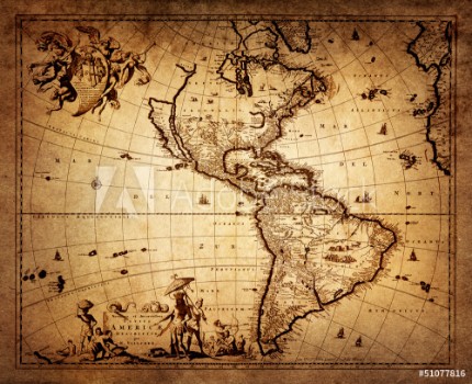 Picture of map of America 1690